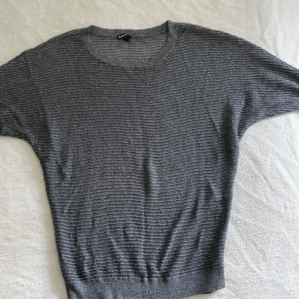 Express Gray Holiday Shirt